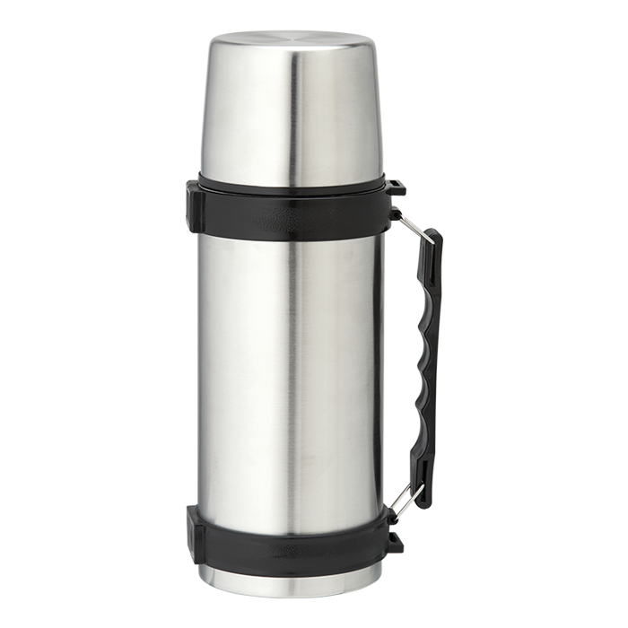 1l Stainless Steel Travel Flask with Carry Handle