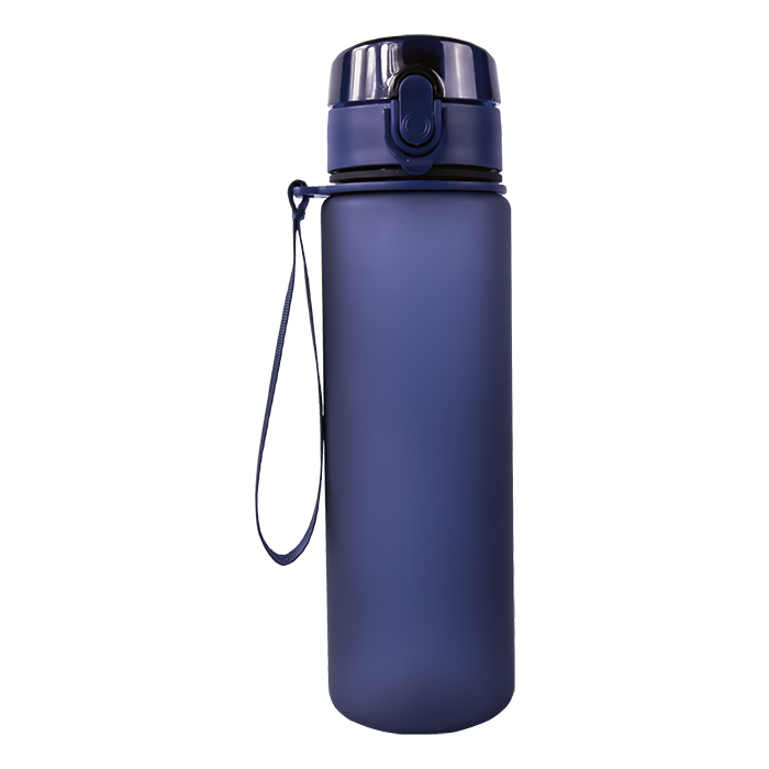 Frosted Cylinder Water Bottle - 600ml