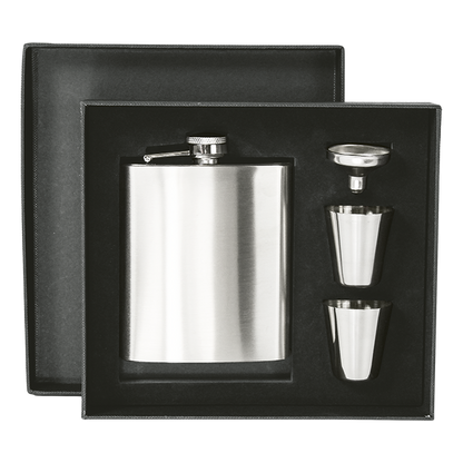 Stainless Steel Hip Flask Set