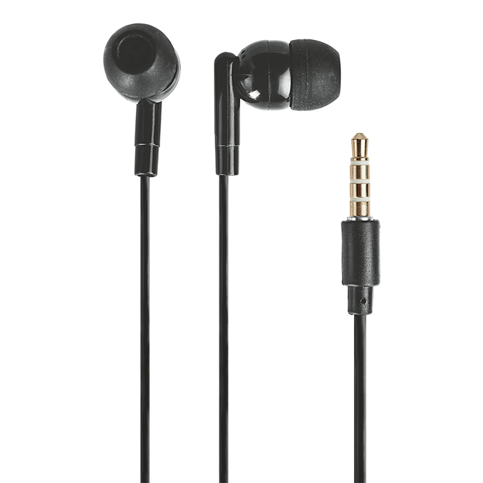 IND Aux Earphone with Mic in Round PU Case