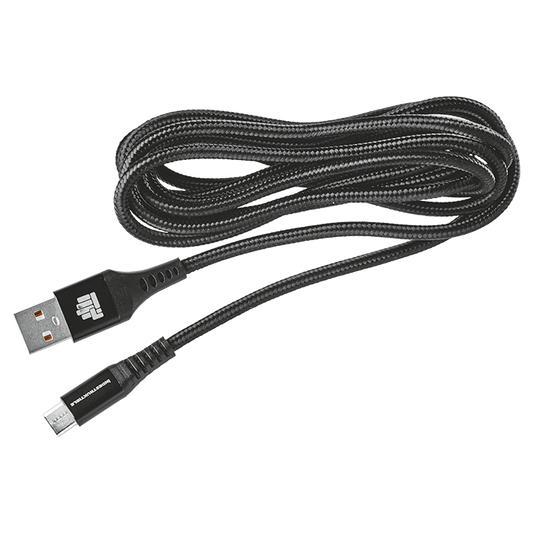 IND 1.8m Nylon Braided Micro-USB Cable