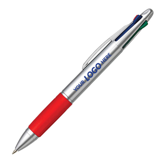 4 Colour Ballpoint Pen with Rubber Grip