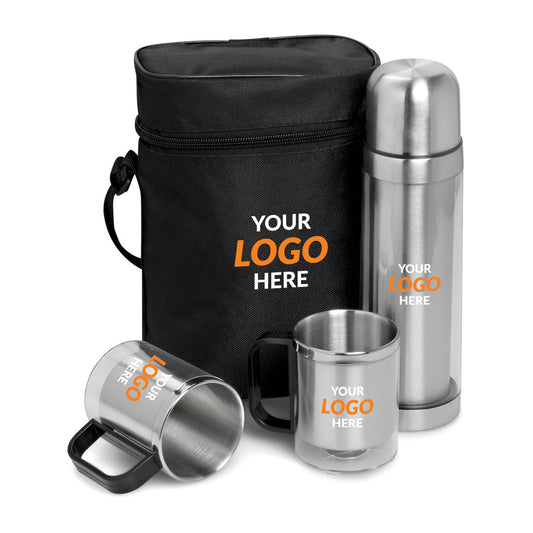 Admiral Stainless Steel Vacuum Flask & Mug Set