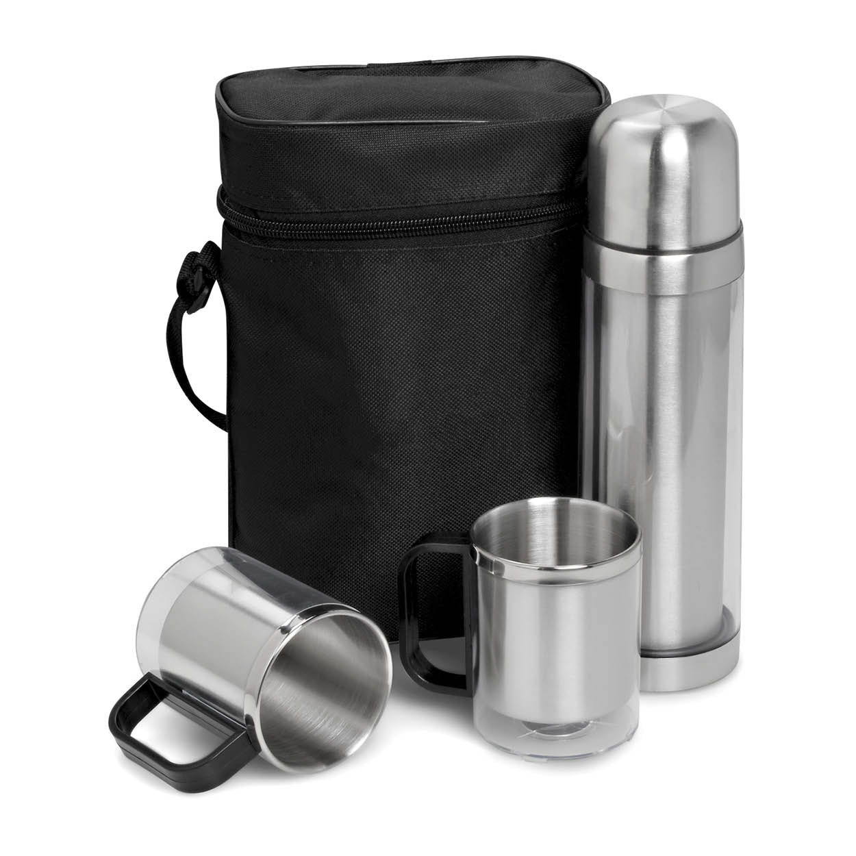 Admiral Stainless Steel Vacuum Flask & Mug Set