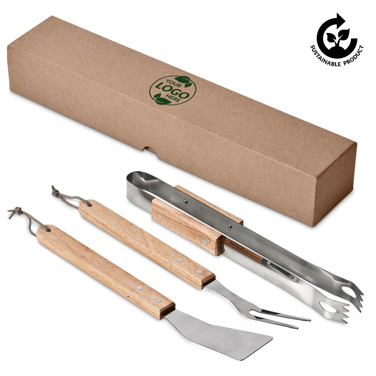 Altitude Palma Bamboo 3-Piece Braai Set