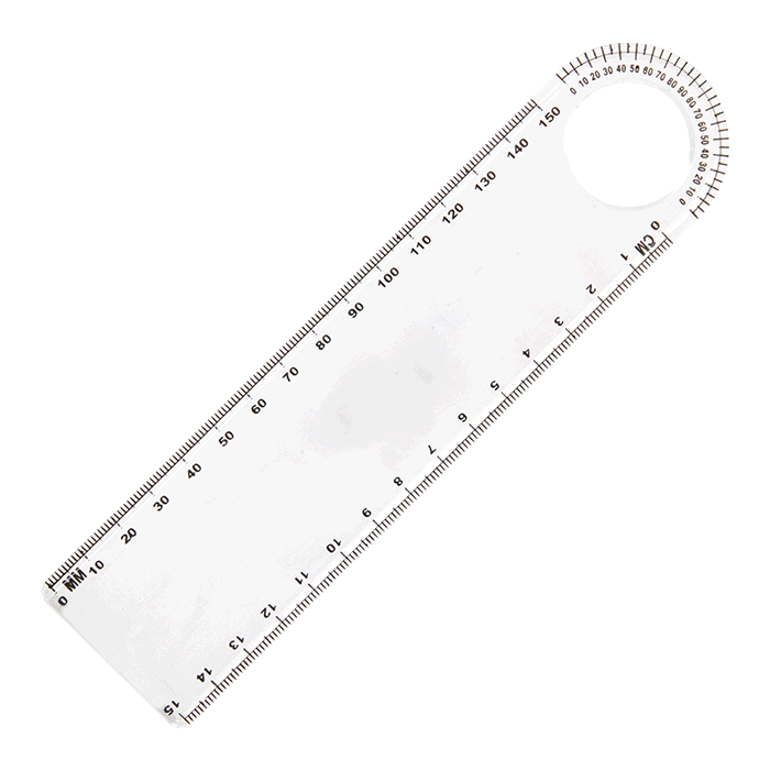 15cm Ruler with Protractor