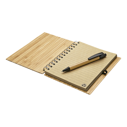 A5 Bamboo Notebook and Pen