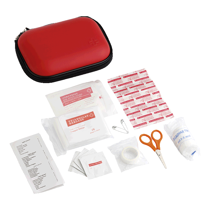 16 Piece First Aid Kit in EVA Case