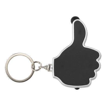 3 in 1 Thumbs Up Keychain with Stylus and LED Light