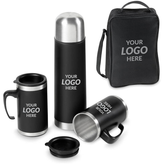 Cardinal Stainless Steel Vacuum Flask & Mug Set