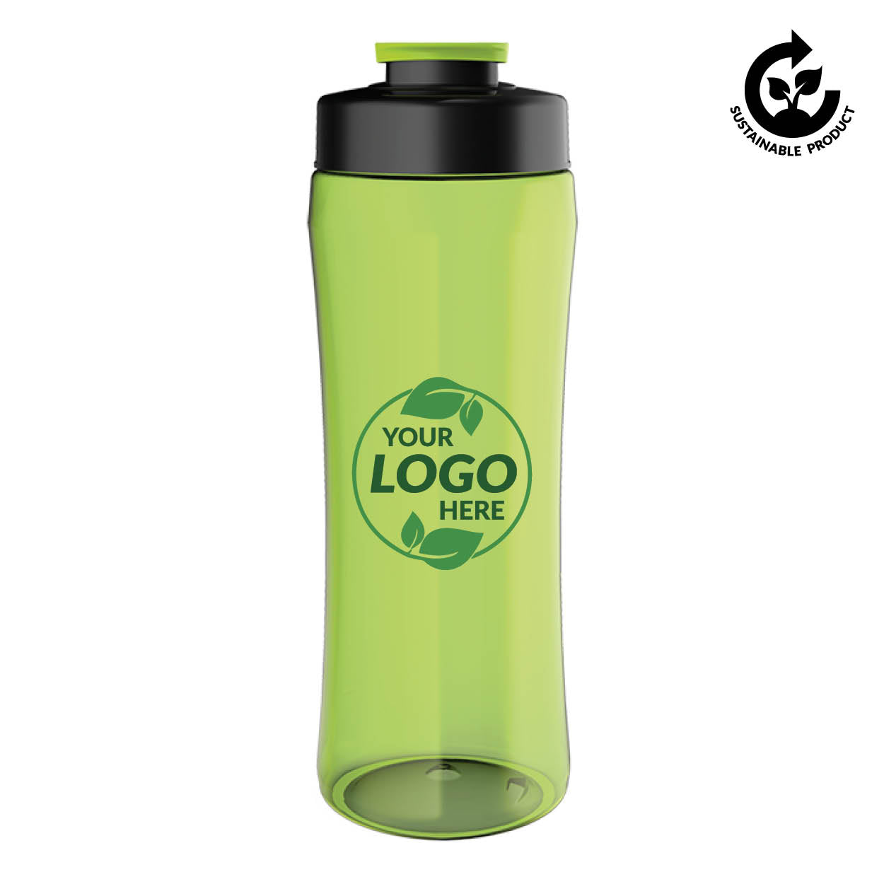 PET Triangular Shaped Water Bottle With Flip Cap - 750ml