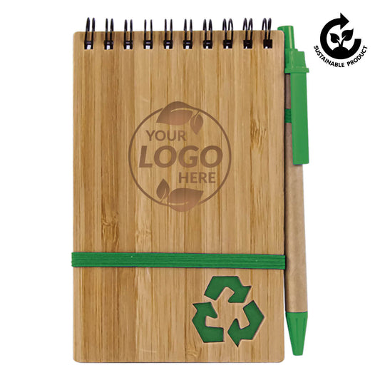 A6 Bamboo Notebook with Pen