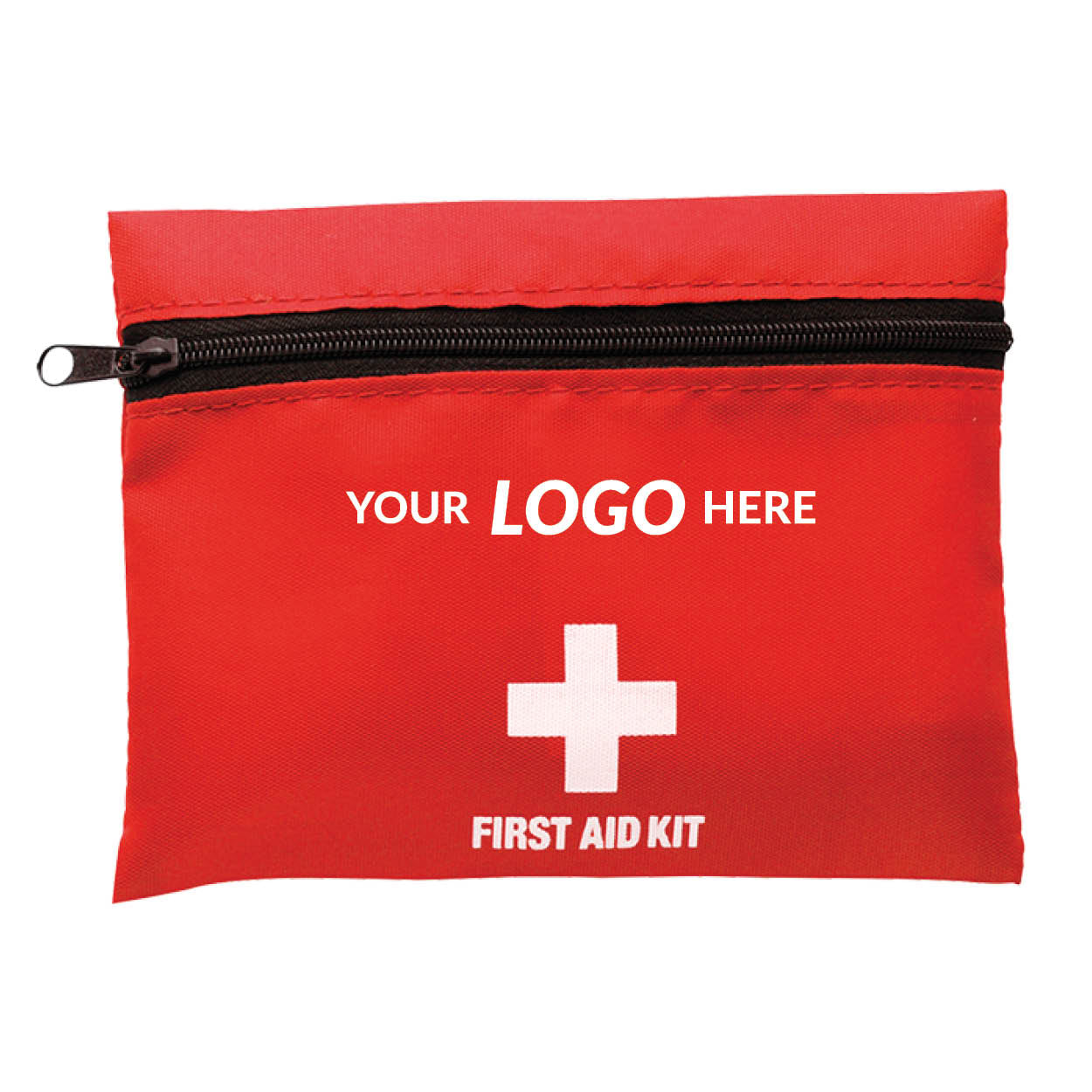 First Aid Kit in Zippered Pouch with Belt Clip