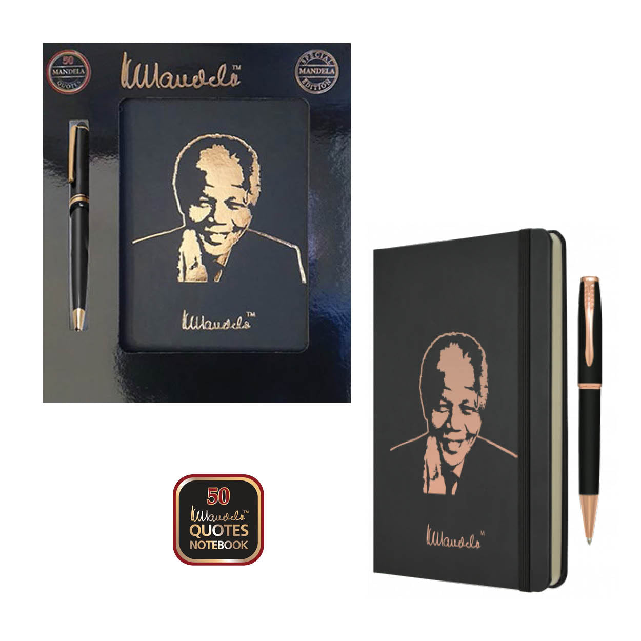 Mandela 50 Quotes A5 Notebook Giftset