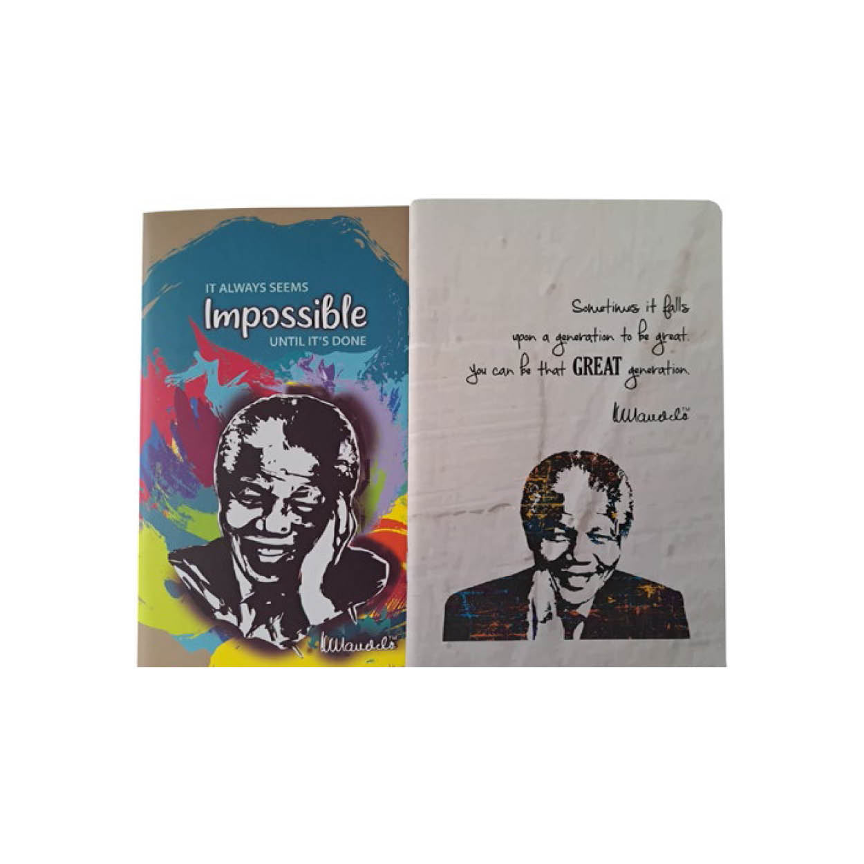 Mandela Rainbow A5 Journals 2-Pack