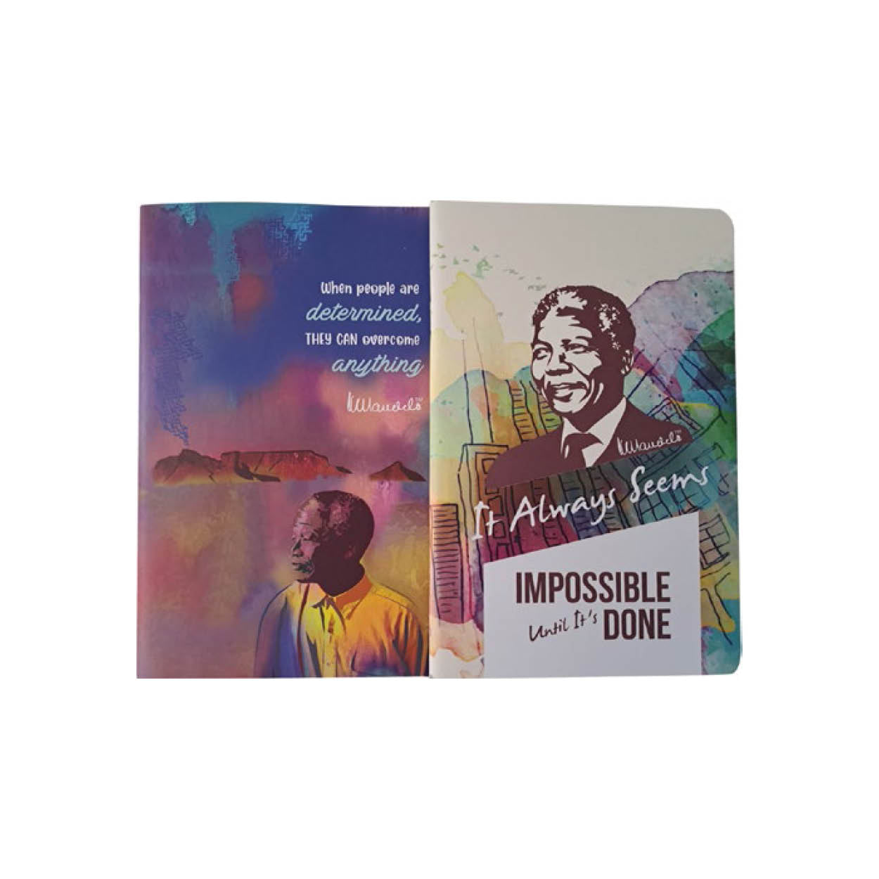 Mandela Rainbow A5 Journals 2-Pack