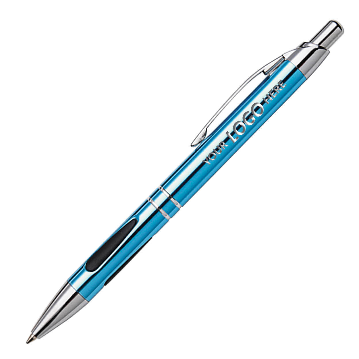 Metal Ergonomic Grip Ballpoint Pen