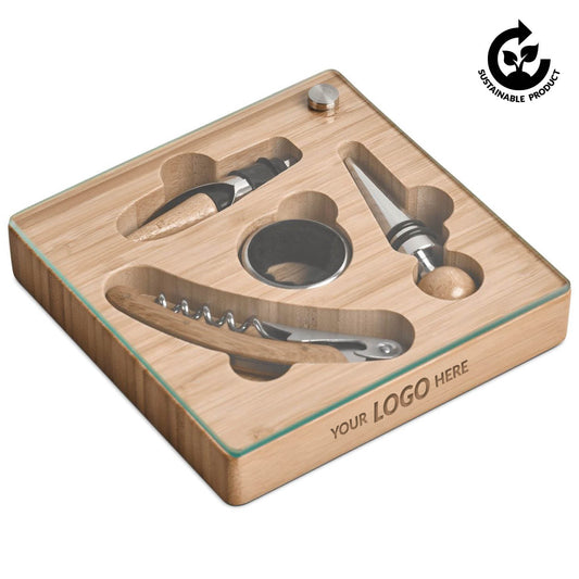 Okiyo Budonoki Bamboo Wine Accessories set