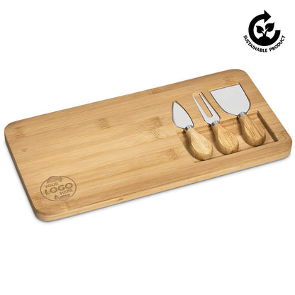 Okiyo Chizu Bamboo Cheese Board Set