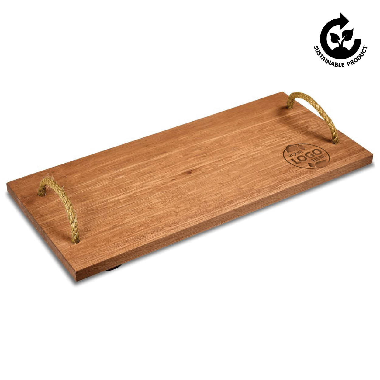 Okiyo Homegrown Rectangular Hardwood Food Platter