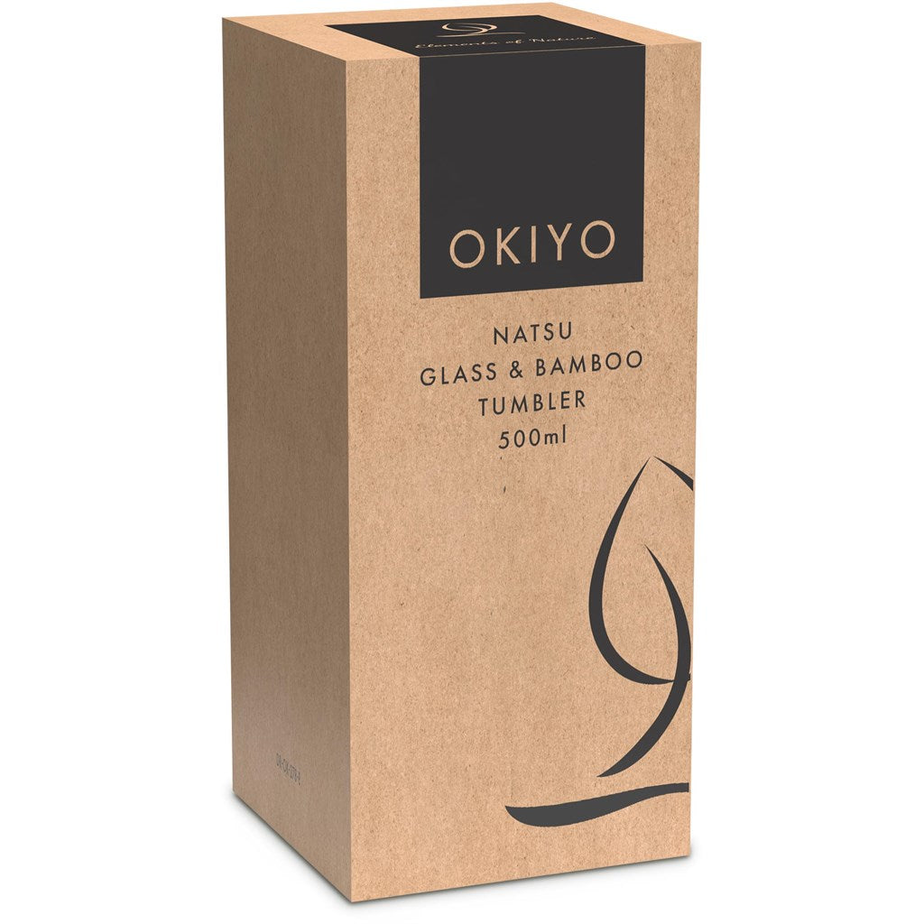 Okiyo Natsu Glass & Bamboo Tumbler - 500ml