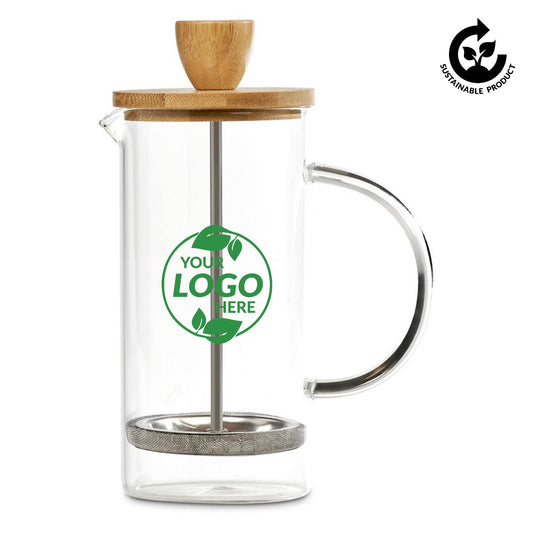 Okiyo Osu Glass & Bamboo Coffee Plunger - 350ml