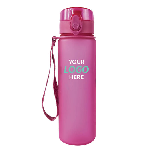 Frosted Cylinder Water Bottle - 600ml