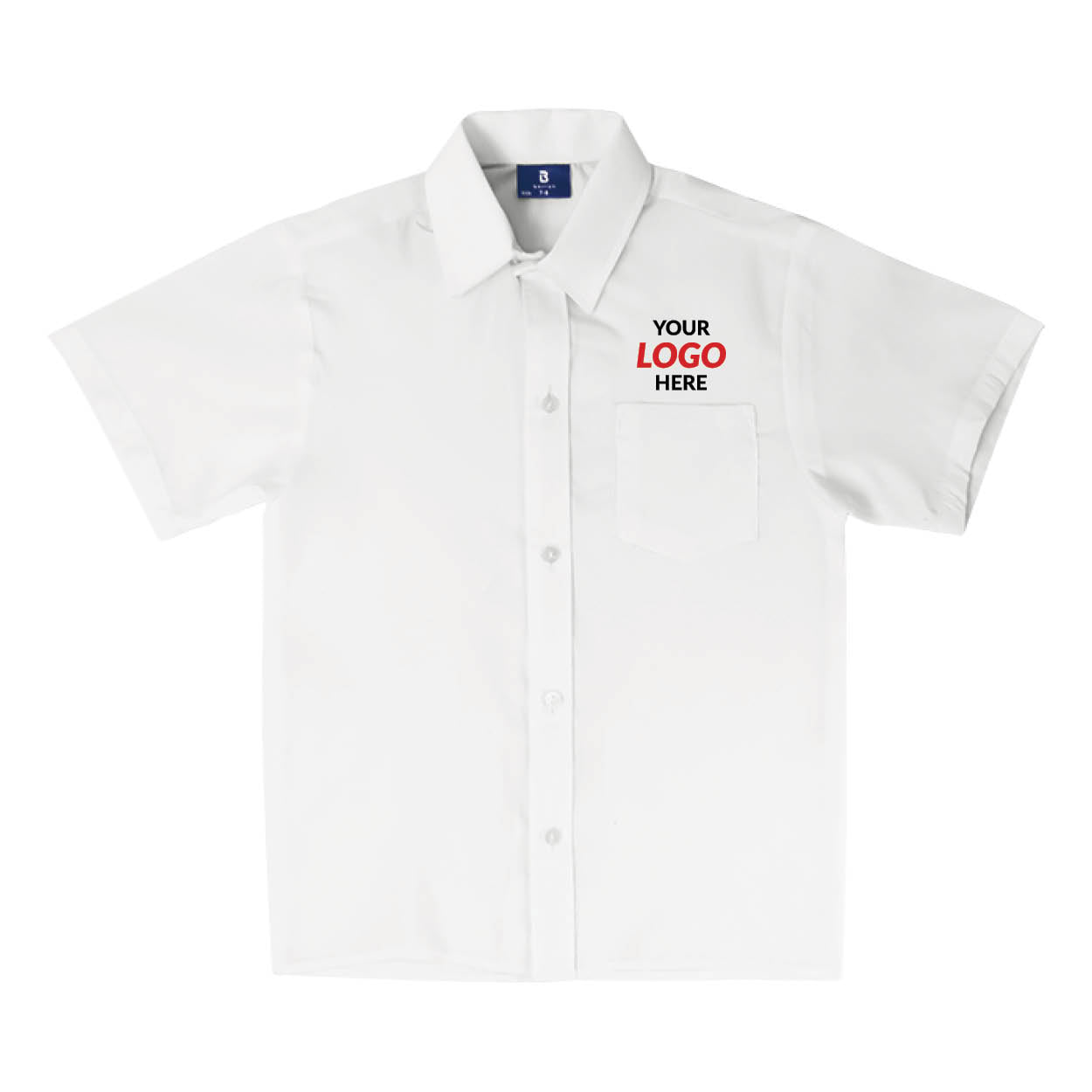 Unisex Short Sleeve School Shirt