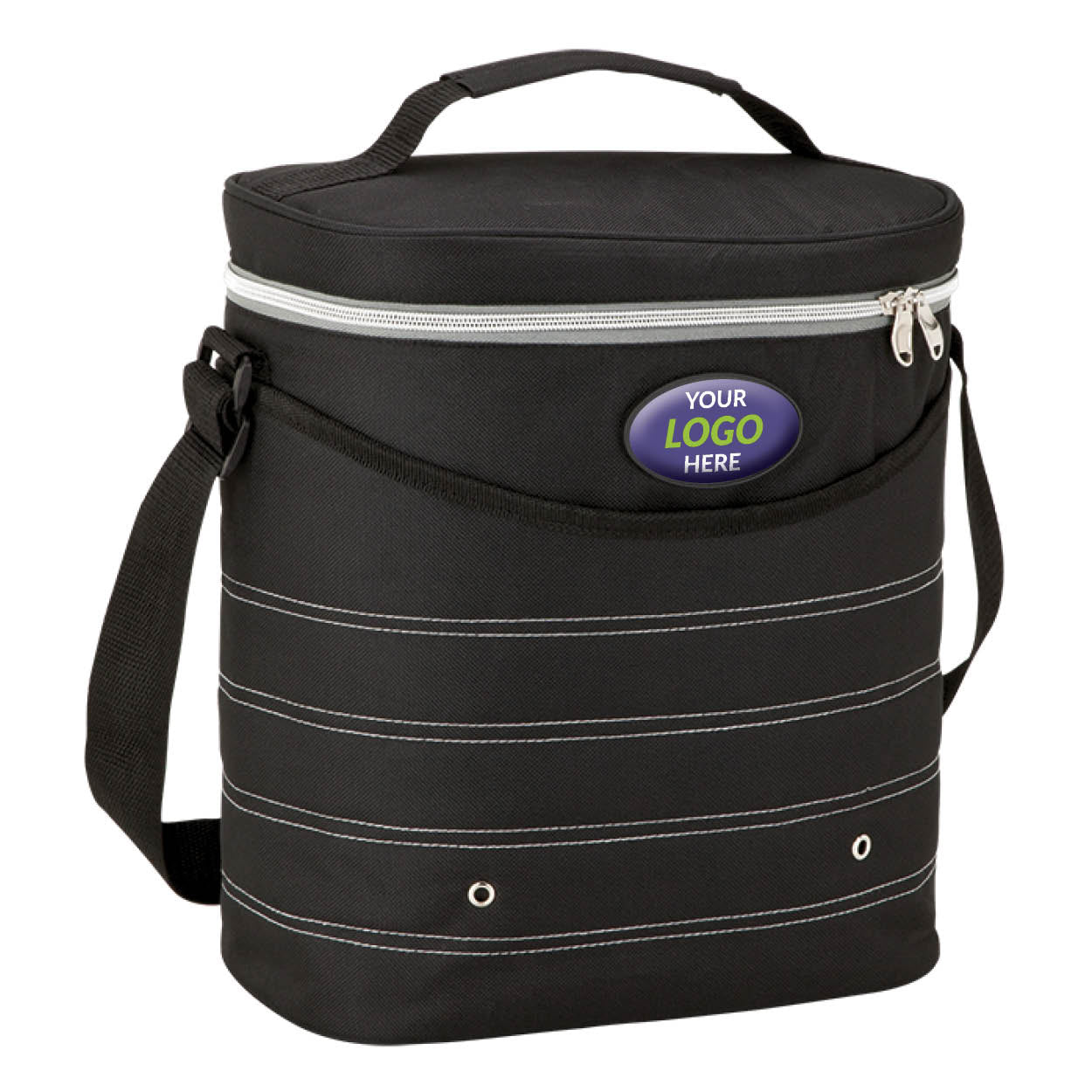 Oval Cooler Bag with Shoulder Strap