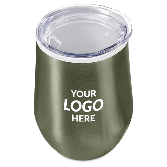 Vogue Madison Stainless Steel & Plastic Double-Wall Tumbler - 350ml