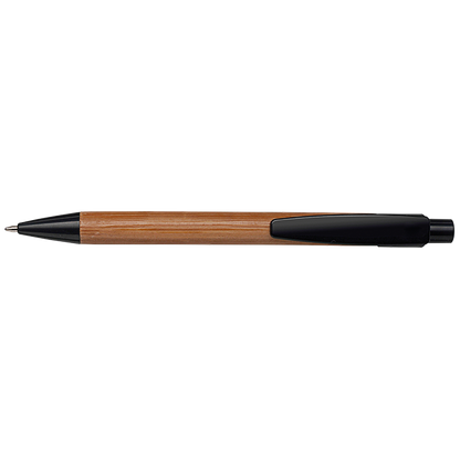 Bamboo Ballpoint Pen with Plastic Trims