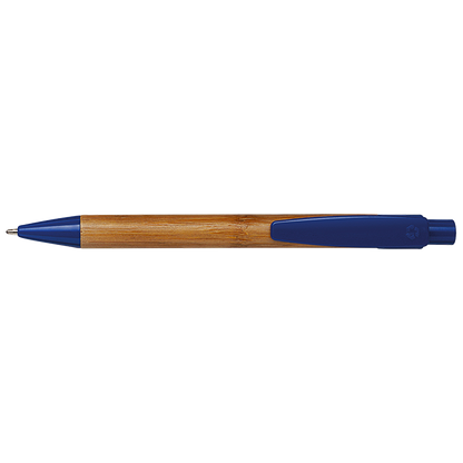 Bamboo Ballpoint Pen with Plastic Trims