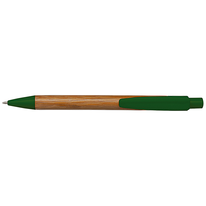 Bamboo Ballpoint Pen with Plastic Trims