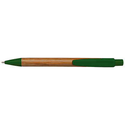 Bamboo Ballpoint Pen with Plastic Trims