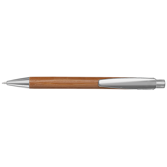 Bamboo Ballpoint Pen with Plastic Trims