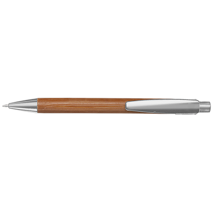 Bamboo Ballpoint Pen with Plastic Trims