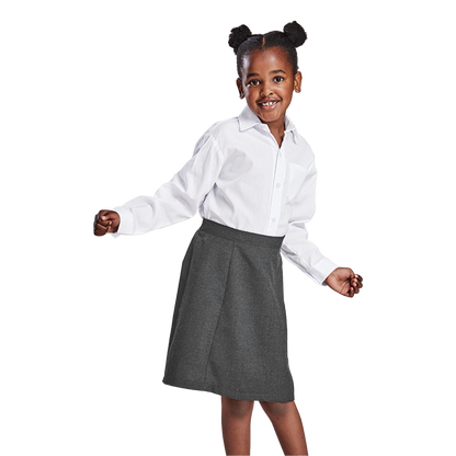 Girls Panelled School Skirt