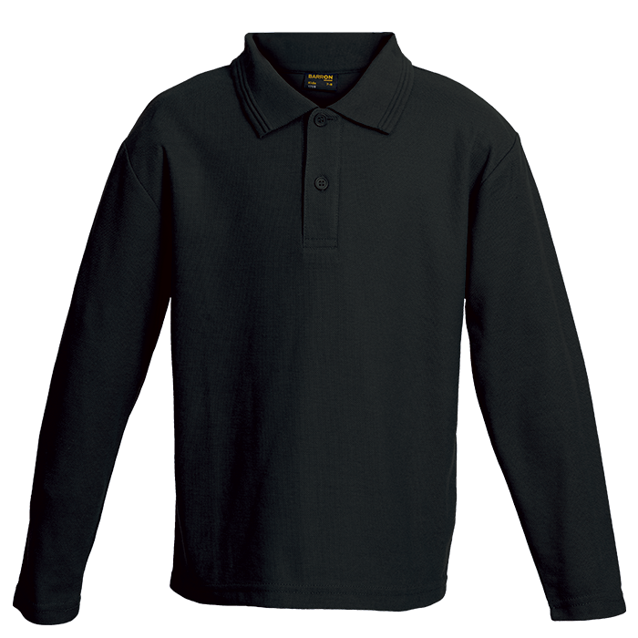 Kiddies Pique Knit Long Sleeve Golfer - 175g