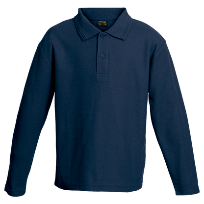 Kiddies Pique Knit Long Sleeve Golfer - 175g