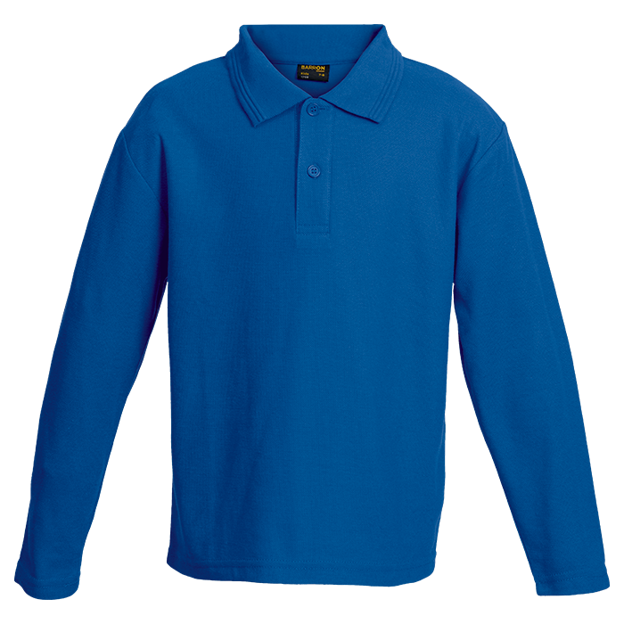 Kiddies Pique Knit Long Sleeve Golfer - 175g