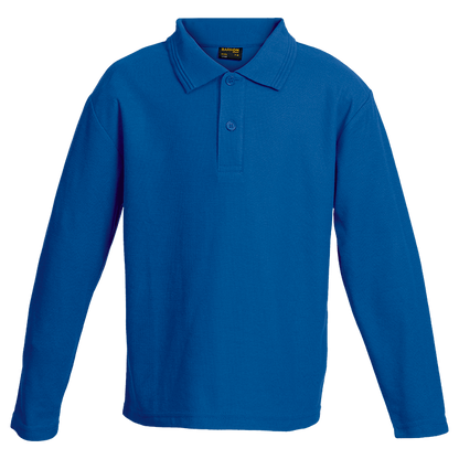 Kiddies Pique Knit Long Sleeve Golfer - 175g