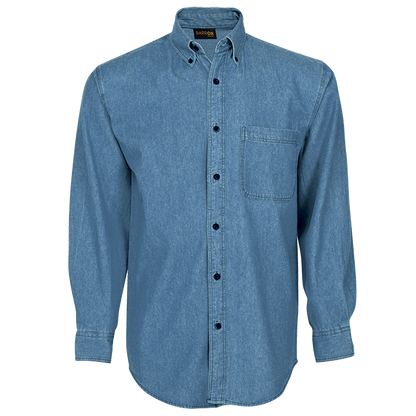 Men's Denim Shirt Long Sleeve