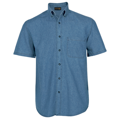 Men's Denim Shirt Short Sleeve