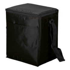 12 Can Cooler with 2 Exterior Pockets - 70D - PEVA Lining