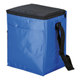 12 Can Cooler with 2 Exterior Pockets - 70D - PEVA Lining